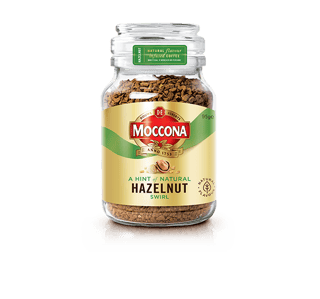 moccona instant hint of natural hazelnut swirl